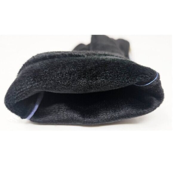 Women's Fleece Gloves, Gustav Klimt's "The Kiss" Print, 9" Long - Picture 4 of 5